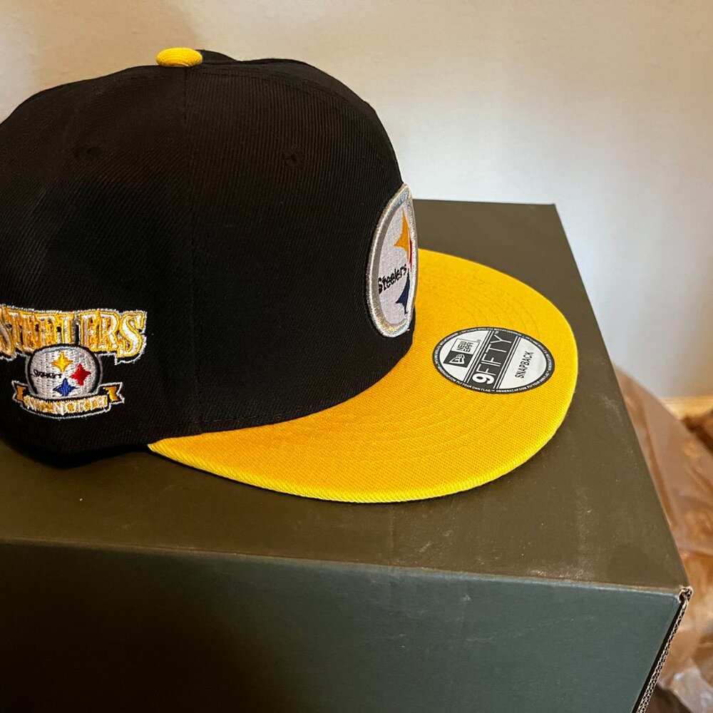 Pittsburgh Steelers New Era Black/Gold 9FIFTY Snapback Hat